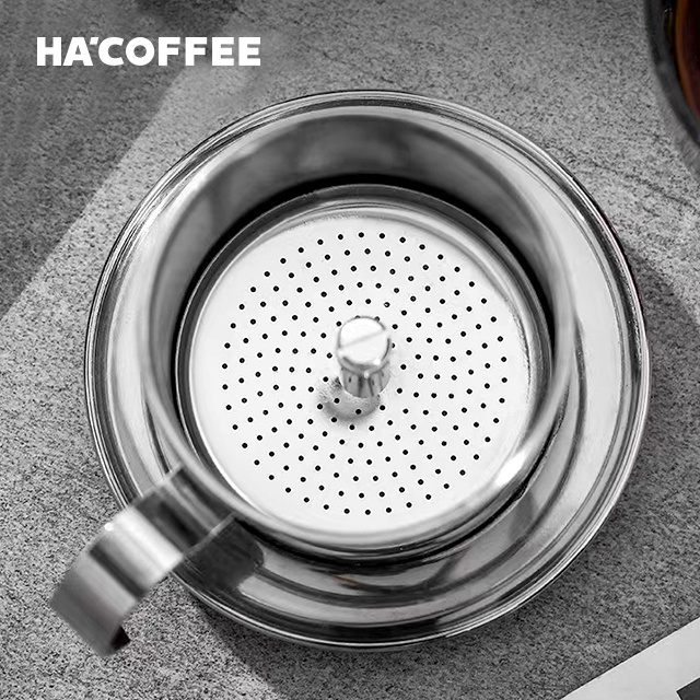 Single Cup Vietnamese Coffee Filter Traditional Drip Coffee Reusable Inox Phin Filter Stainless Steel Coffee Filter Maker