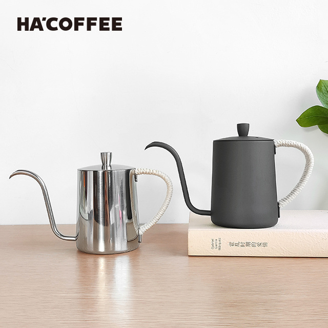 Coffee accessories Black Stainless Steel Long Over Spout Hanging Ear Coffee Pot Pour Coffee Drip Pot Kettle