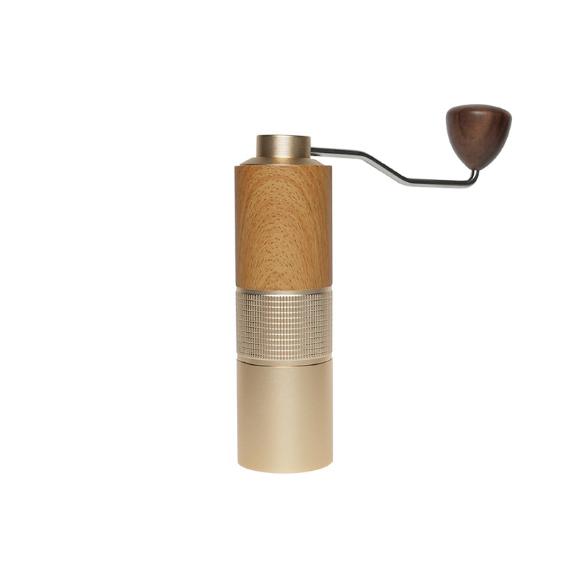 Wholesale Hand Brew Coffee Bean Grinder Solid Wood Stainless Steel Crank Hand Coffee Grinder