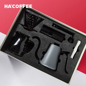 Customizable Travel Coffee Accessories Gift Set Gift Box Coffee Pour Over Maker Drip Travel Set Outdoor Camping Coffee Set