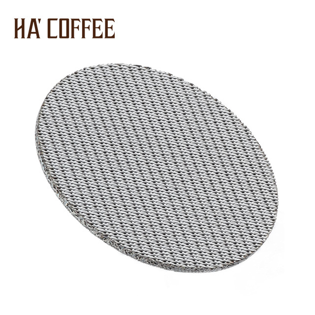 51 53.5 58.5mm 304 316l Stainless Steel Coffee Puck Screen 100 150 Micron Espresso Sintered Mesh Disc Filter