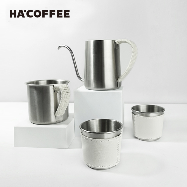 New Arrival Outdoor Camping Drip Coffee Set Travel Pour Over Set Hand Brew Coffee Gift Pour Over Kettle Set