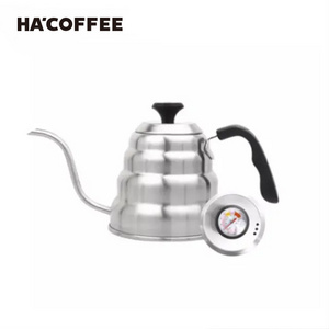 Thermometer gooseneck Drip Kettle Goose Neck Kettle Teapot Coffee Maker Bottle Kitchen Accessories Stainless Steel Coffee Pot