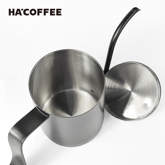 Hand Drip Kettle Coffee Pot Four Colors Pour Over Stainless Steel Tea Coffee Kettle Gooseneck With Leather Sheath