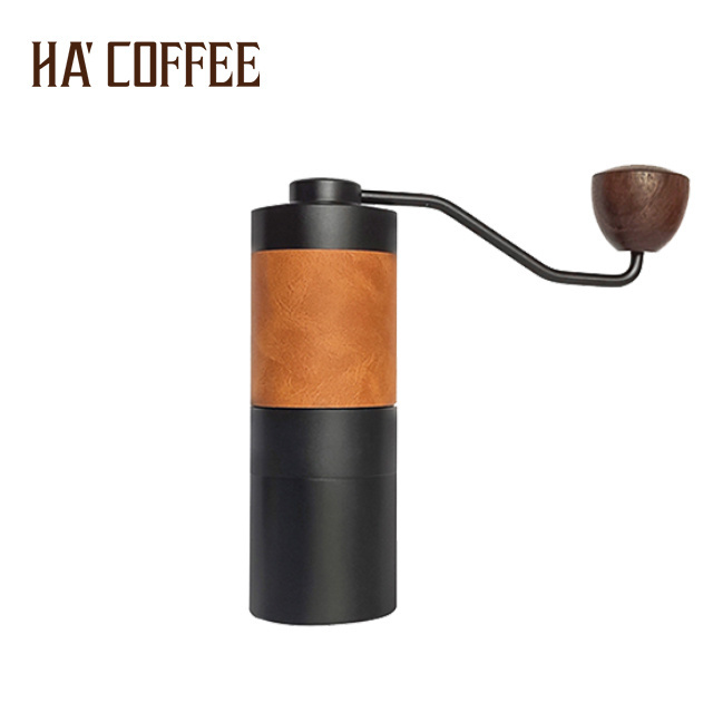 Stainless Steel Hand Coffee Bean Grinder Adjustable Copper Core Advanced Crank Beans Manual Coffee Grinder