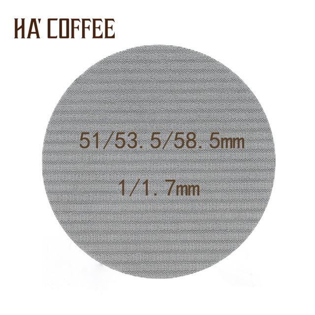 51 53.5 58.5mm 304 316l Stainless Steel Coffee Puck Screen 100 150 Micron Espresso Sintered Mesh Disc Filter