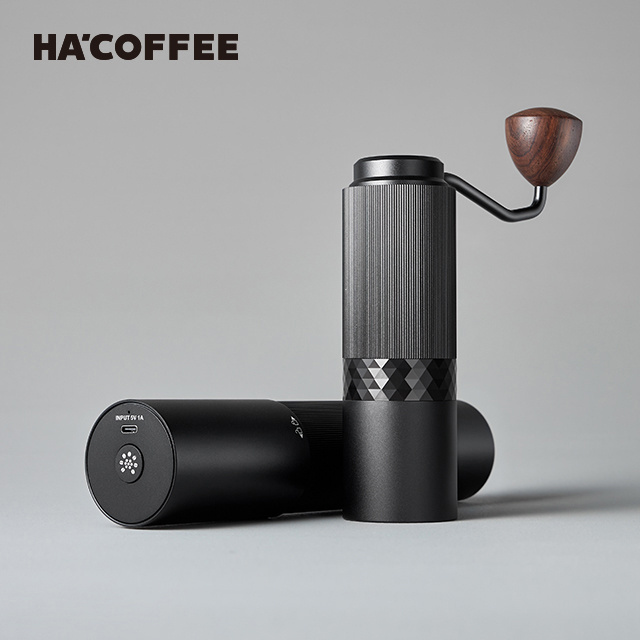 Customized Wholesale Design Coffee Tools Portable 420 Stainless Steel Bur Manual and Electric Combination Coffee Grinder