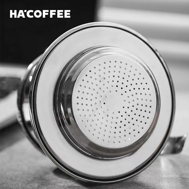 Single Cup Vietnamese Coffee Filter Traditional Drip Coffee Reusable Inox Phin Filter Stainless Steel Coffee Filter Maker