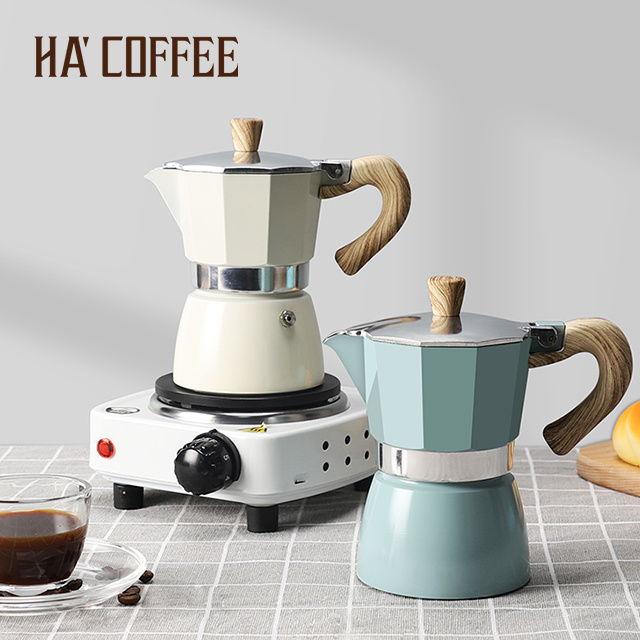 Moka Coffee Pot Set Stainless Steel Italian Espresso Coffee Maker Cafetera Stovetop Espresso Cooker Moka Pot