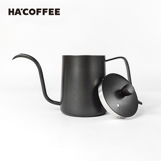 Hand Drip Kettle Coffee Pot Four Colors Pour Over Stainless Steel Tea Coffee Kettle Gooseneck With Leather Sheath