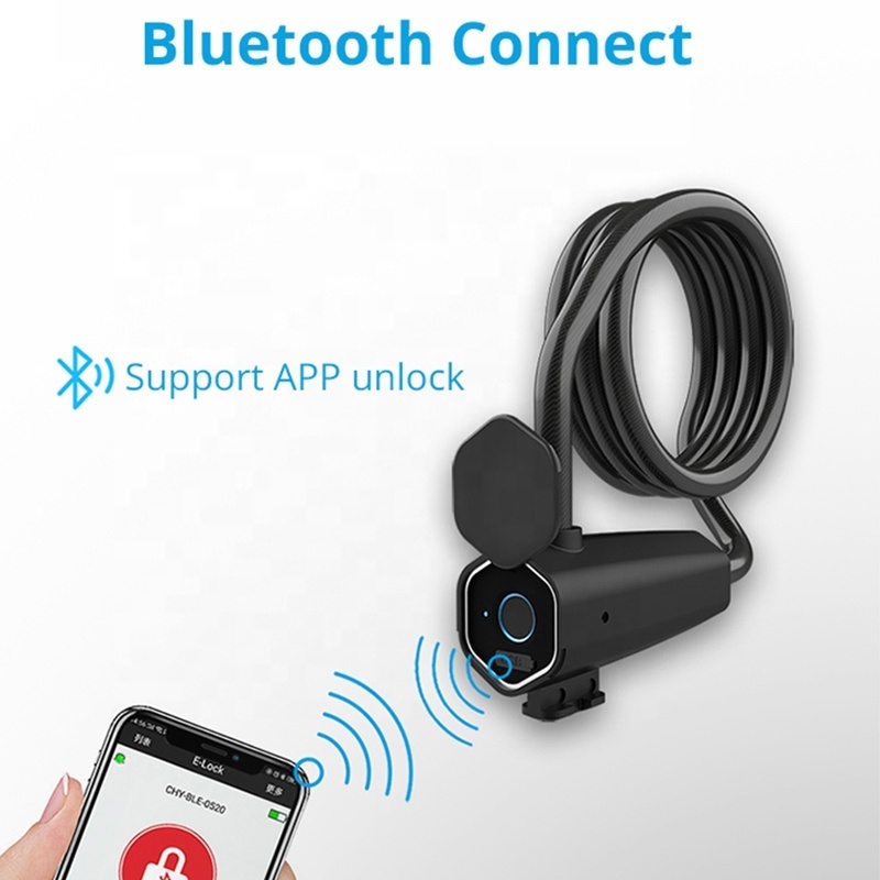 bike sharing smart lock BT APP control bike lock with fingerprint biometric bike lock