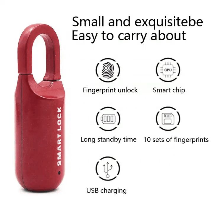 M01 Safe And Reliable Luggage Touch Smart Fingerprint Padlock USB Charging smart lock