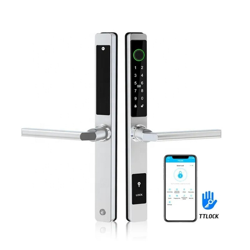 lock ttlock waterproof fingerprint door smart lock fingerprint door handle digital keyless lock