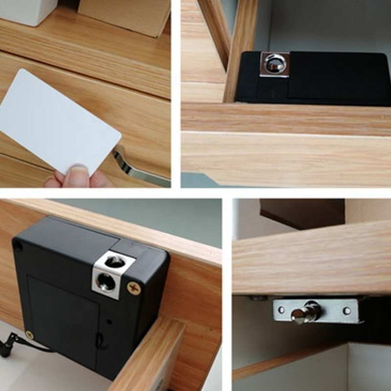 fingerprint smart hidden rfid cabinet lock invisible RFID hidden lock for Wooden Drawer Cabinet