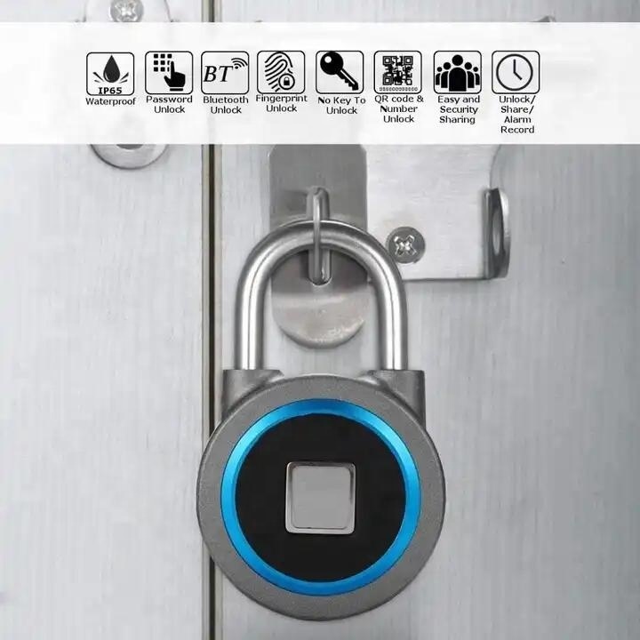 fingerprint door lock for home bt bag safe biometric lock