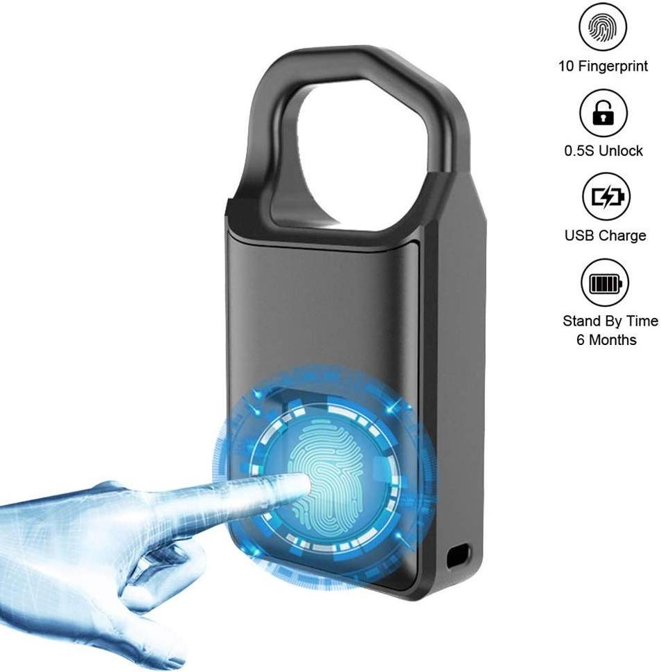 Keyless electronic padlock smart Fingerprint Padlock