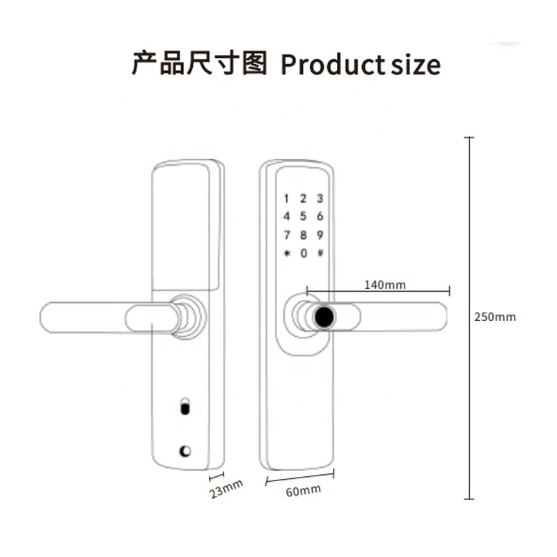 keyless smart door lock deadbolt tuya lock smart code password card glass door smart lock