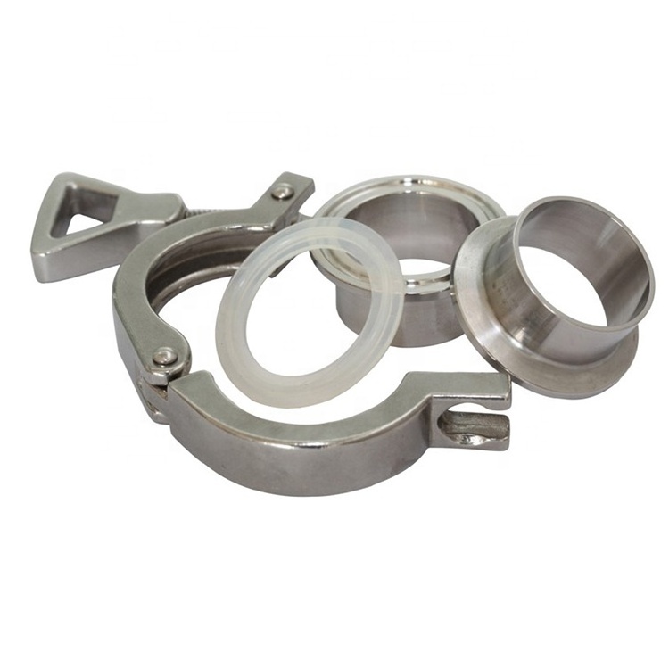 JG V band clamp with flanges cross clamp stainless steel quick release hose stainless steel heavy duty pipe clamp