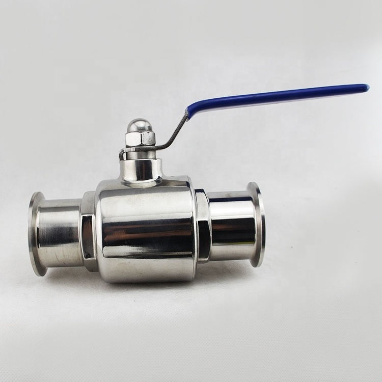 SS304 316L sanitary stainless steel three way ball valve 3 inch valve 4 way ball valve