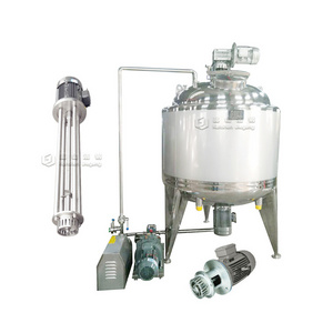 industrial vacuum mixer 500l stainless emulsification mixing tank paste homogenizer cosmetic cream liquid soap making machine