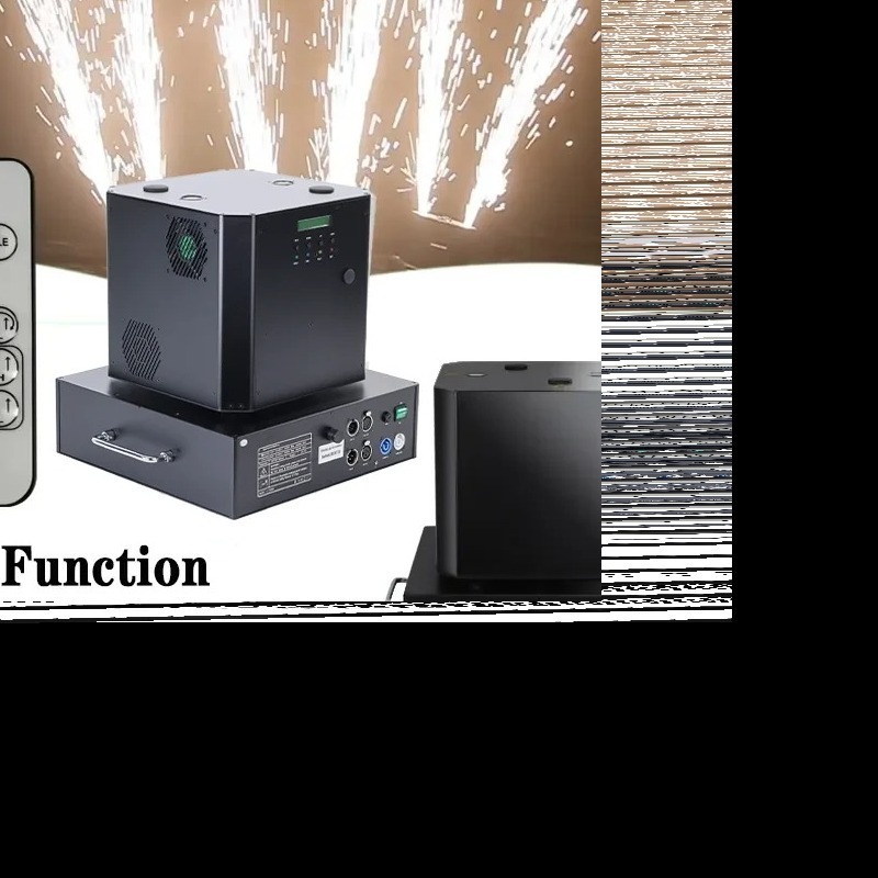 CNSLITE Dual Head Rotation Sparklers Fireworks Cold Flame Sparkuler Spin Machine Dancing Spark Machine