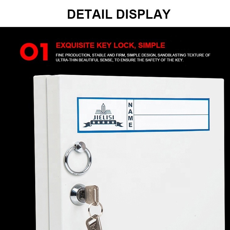 Wholesale 48 Bit Wall-Mounted Secure Key Box Cold Rolled Steel Sheet A Storage Lock Box For A Key