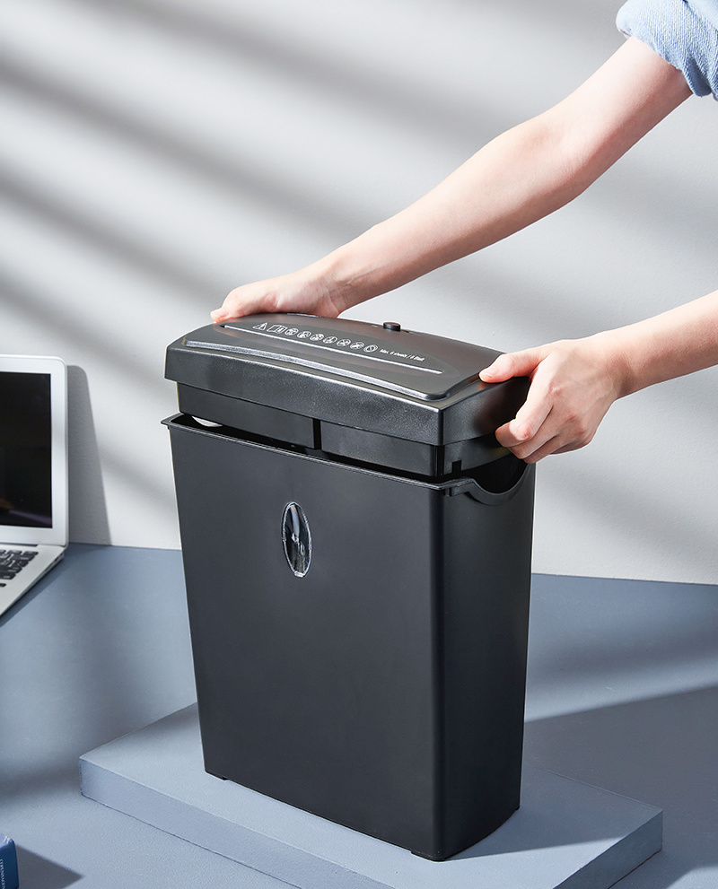 11L Waste Bin portable commercial paper shredder manufacturers 6 sheet paper shredder machine office