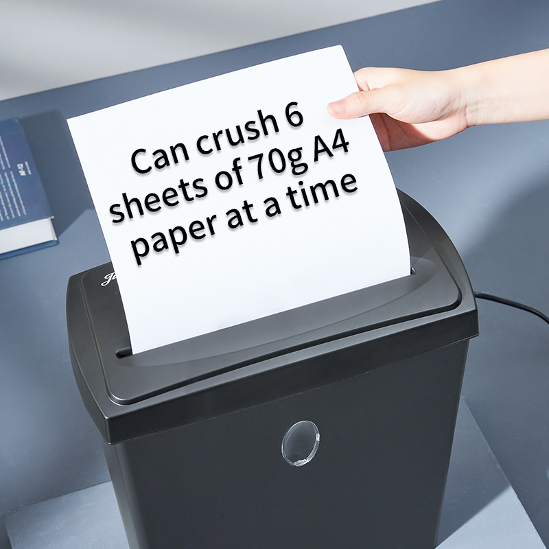 11L Waste Bin portable commercial paper shredder manufacturers 6 sheet paper shredder machine office