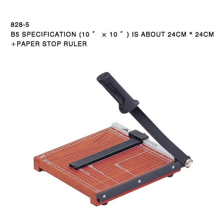 Desktop Office School Heavy Duty Paper Cutter Commercial Metal Base B5 Guillotine Paper Trimmer