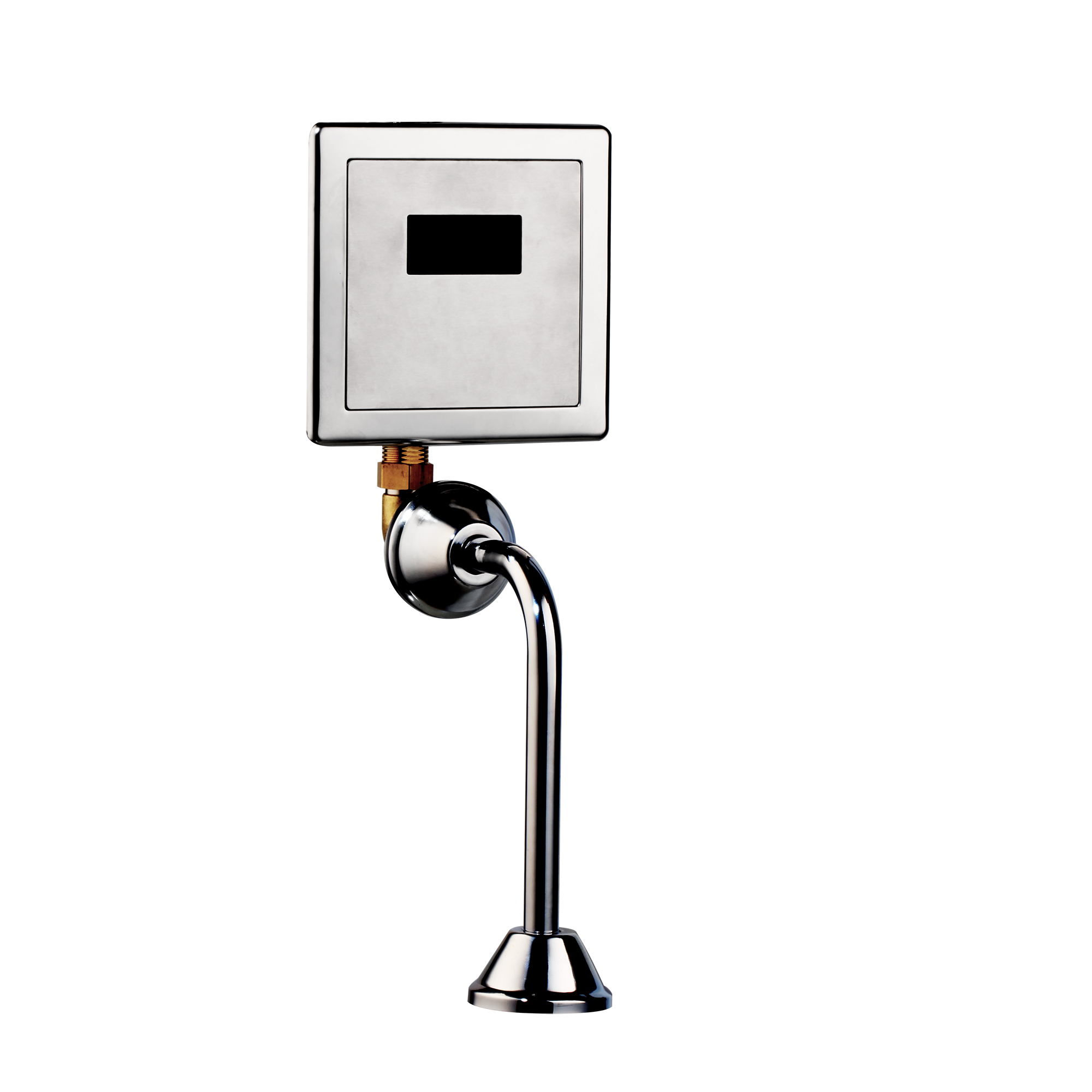 Wall Mount Lavatory Automatic Sensor Urinal Flush Valve Chrome Bath Toilet Faucet