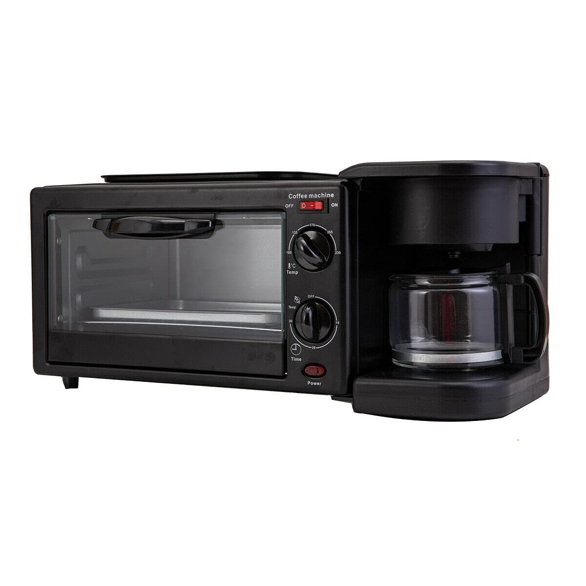 2024 new hot sell 3 in 1 breakfast maker microwave 3 in 1 breakfast station oven coffee maker and frying pan