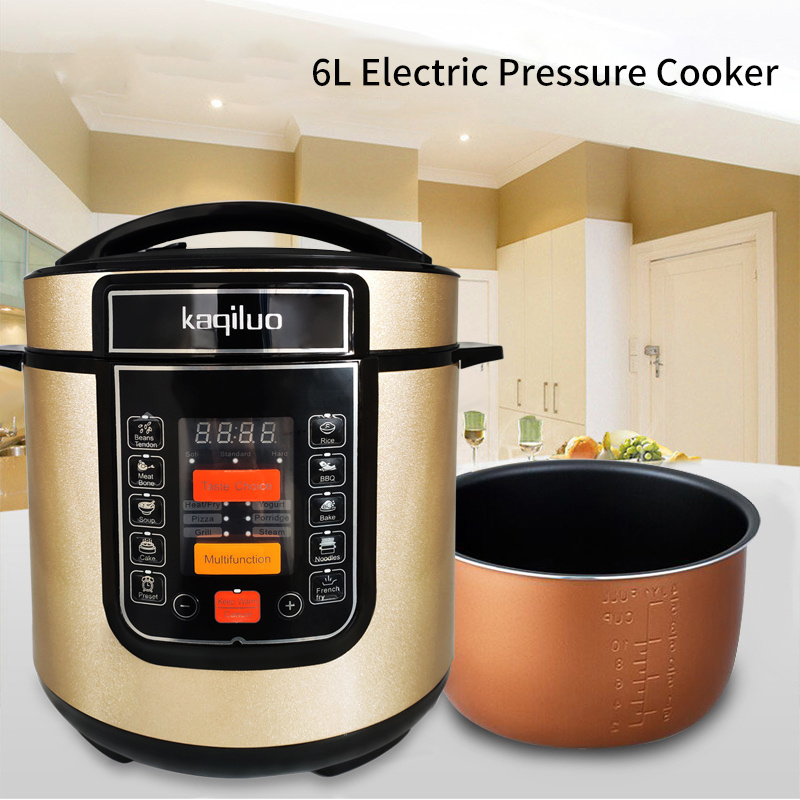 6L Digital Multicooker Smart Non Stick Electric Pressure Cooker Stainless Steel Multifunction