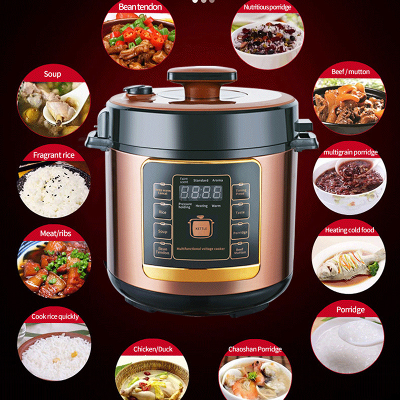 6L Aluminum Inner Pot Pressure Cooker Made In China  Multifunctional Multicooker Microwave Steam Rice Electric Pressure Cooker