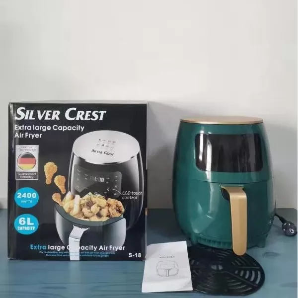 Silver Crest Oven Steamer Pressure Cooker Basket 4.5L 5.5 Liter Set Silicone Portable Grill Hot Air Fryer