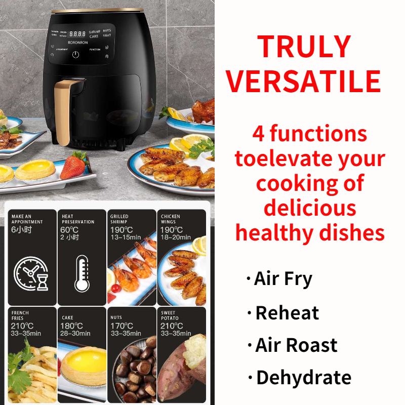 Foshan Fryers Deep 4.5L 5 L Steam Without Oil Cooker Price Electric Halogen Air Fryer Oven