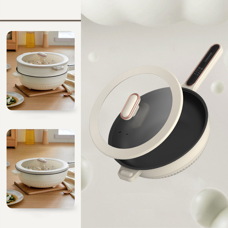 home appliance electric frying pan 6L 34cm non stick portable automatic electric skillet hot pot