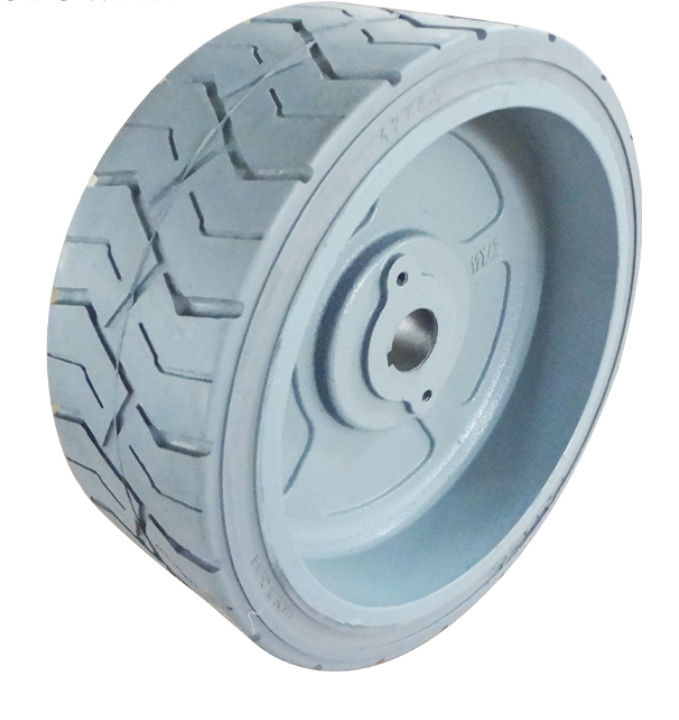 High Quality Non-marking AWP Wheels 12*4.5 12x4.5 Solid Resilient Tires for Jlg30e Jlg35e