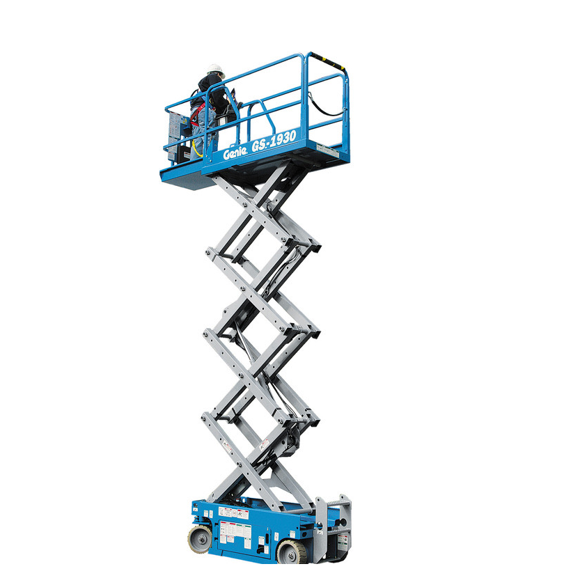 Rough terrain electric diesel hydraulic manned elevator driven self-propelled scissor lift