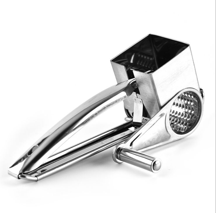 Factory Outlet 430 Stainless Steel Cheese Grater Multifunctional Manual Rotating Cheese Grater