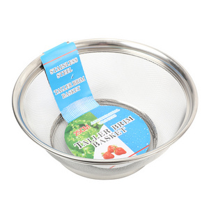 Wholesale Kitchen Fruit Vegetables Spaghetti Beans Tomato Colander Stainless Steel Strainer Basket