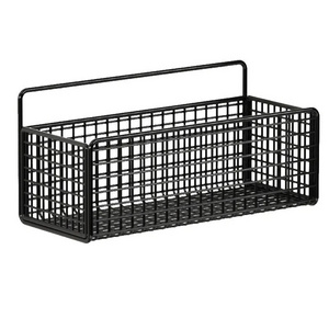 Wall Mounted Bathroom Storage Rack White and Black  Iron Storage Shelf For Bathroom