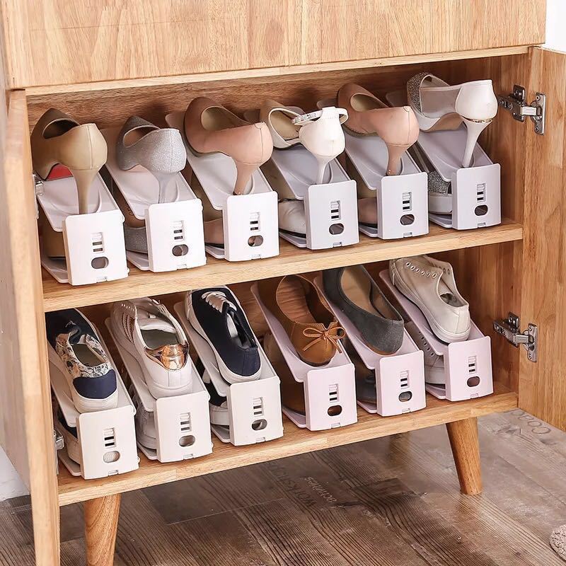 Space Saving Shoe Stacker Shoe Rack Holder Organizers For Closet Cabinet Storage