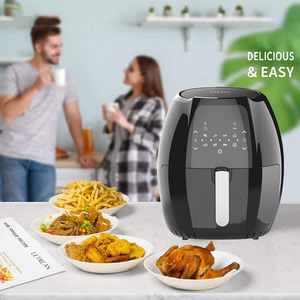 Large Capacity Low Fat Air Pressure Fryer Machine Touch Control Panel Time Setting Digital Air Cooker Fryer