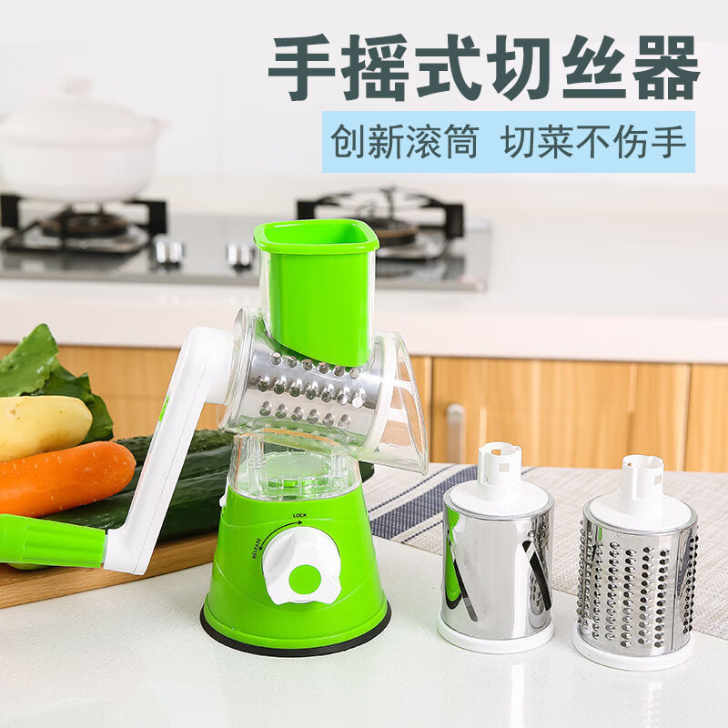 Multifunctional Manual Drum Cutter Slicer Hand Chopper Potato Shredder for Kitchen