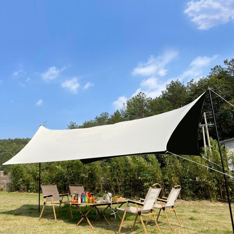 Beach Tent Tarp Shade Canopy Waterproof Portable Sun Shelter UPF 50+ Camping tent Trips Fishing Backyard Canopy