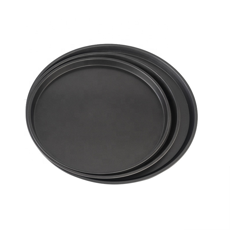 Creative DIY round Pizza Pan Disc Non-Stick Carbon Steel Baking Mold for Perfect PIZZA Pans & Dishes