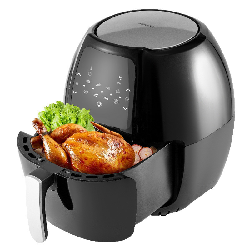 Large Capacity Low Fat Air Pressure Fryer Machine Touch Control Panel Time Setting Digital Air Cooker Fryer