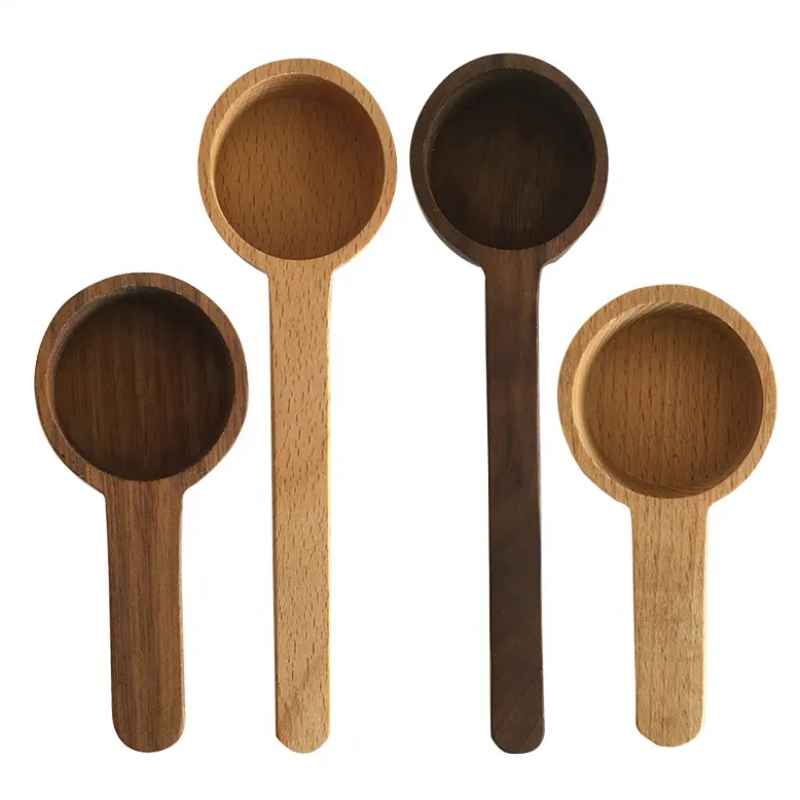 Wooden Coffee Spoon In Beech Coffee Scoop Measuring Scoop For Coffee Beans Wood Table Spoon