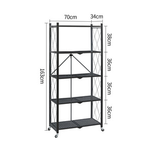 Modern Multifunctional Foldable Movable Kitchen storage holders Microwave Oven Storage Stank Rack Shelf