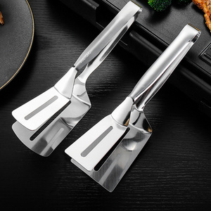 Multifunctional High Grade Stainless Steel Barbecue Clip Fried Shovel Bbq Tong Bread Steak Meat Vegetable Clamp Cooking Tool